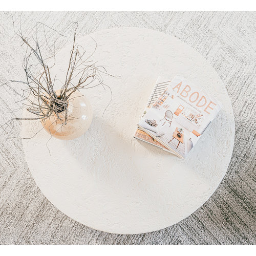 Candice Luter Art + Interiors “Drumline” HandTextured Drum Coffee